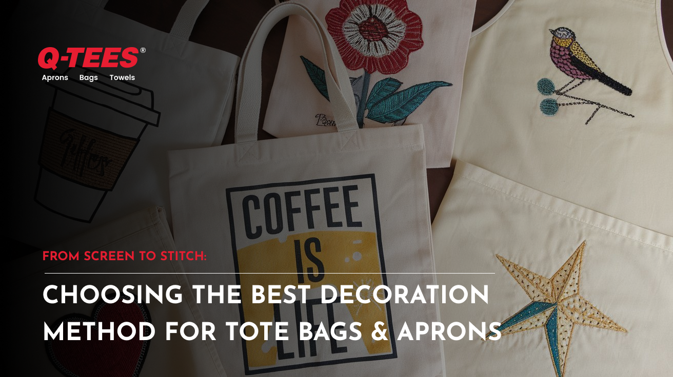 best decoration method for tote bags and aprons